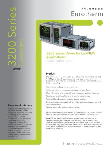 to download the Eurotherm 3200 series datasheet in PDF format