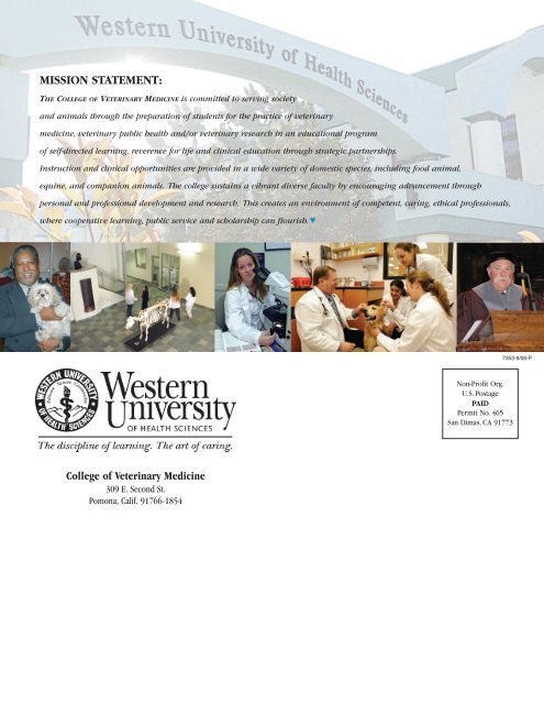 College of Veterinary Medicine Western University of Health Sciences