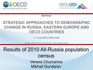 Results of 2010 All-Russia population census - OECD