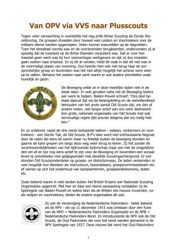 Van OPV via VVS naar plusscouts - kelpin.nl