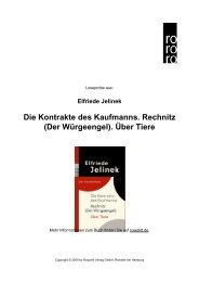 Die Kontrakte des Kaufmanns. Rechnitz - Rowohlt Theaterverlag