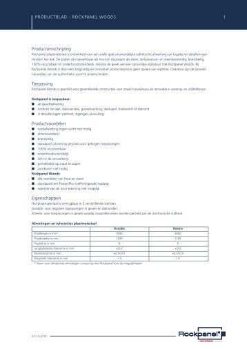 Rockpanel Woods - Architectura