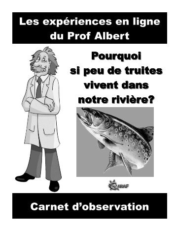 Les expériences en ligne du Prof Albert Carnet d ... - Science en ligne