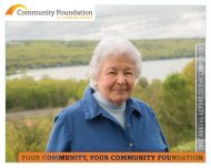 2012 Annual Report - Community Foundation of Tompkins County