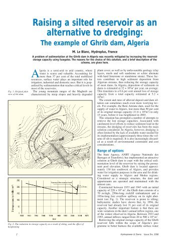 Raising a silted reservoir as an alternative to dredging: - Hydroplus