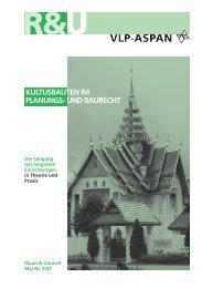 Kultusbauten im Planungs- und Baurecht - vlp-aspan