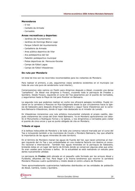 informe econÃ³mico aÃ±o 2004 - CÃ¡mara de Comercio de Vigo