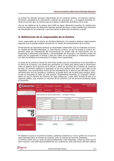 informe econÃ³mico aÃ±o 2004 - CÃ¡mara de Comercio de Vigo