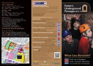 2013/14 Underground Passages Leaflet - Exeter City Council