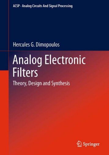 Analog Electronic Filters - Theory, Design and - Index of