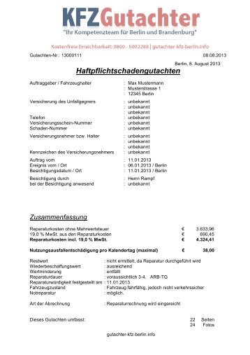 SKODA FABIA 1.2 HTP Cool Edition - KfZ â€“ Gutachter fÃ¼r Berlin ...