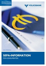 SEPA-INFORMATION - Volksbank