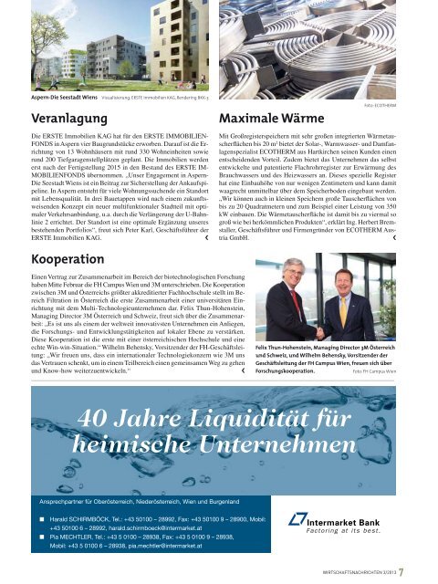 Ausgabe 03/2013 Wirtschaftsnachrichten Donauraum