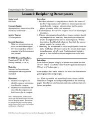 Lesson 2: Deciphering Decomposers - Wake County Government