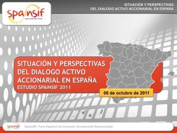 Dialogo activo accionarial en EspaÃ±a - Spainsif