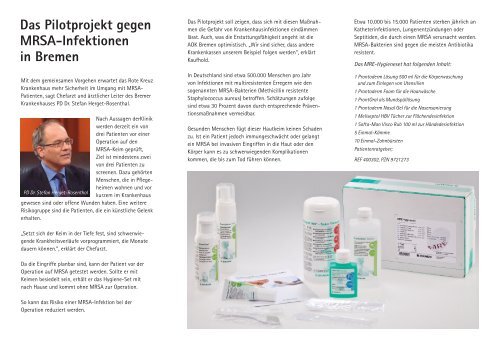 Das Pilotprojekt gegen MRSA-Infektionen in Bremen