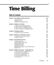 MYOB Manual - Time Billing