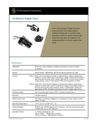 Air/Electric Flipper Valve - GT Development Corporation