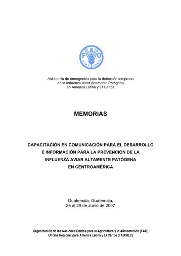 MEMORIAS - Oficina Regional de la FAO para AmÃ©rica Latina y el ...