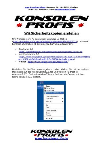 Rawdump2.0.exeâ€œ Mit Einem Doppelklick - Konsolenprofis
