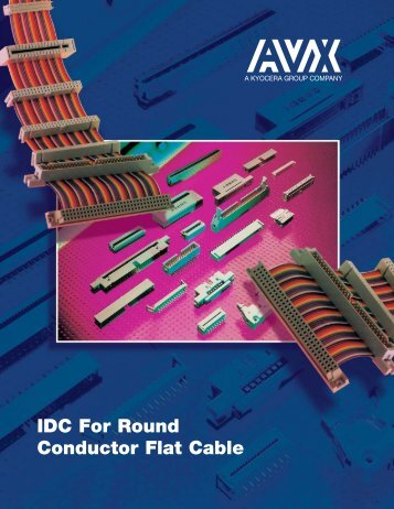 IDC Connectors for Round Conductor Flat Cable - AVX