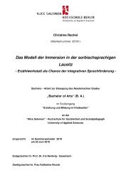 Das Modell der Immersion in der sorbischsprachigen Lausitz