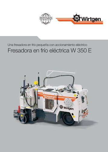 Manual Fresadora en frío eléctrica W 350 E - Resansil