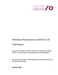 Workplace Perspectives on Skills for Life Final Report - The Skills ...