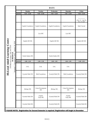 McLeod Semester 1 Timetable 2013-14 - Retsd.mb.ca