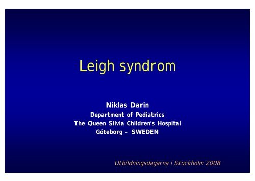 Leigh syndrome - BLF
