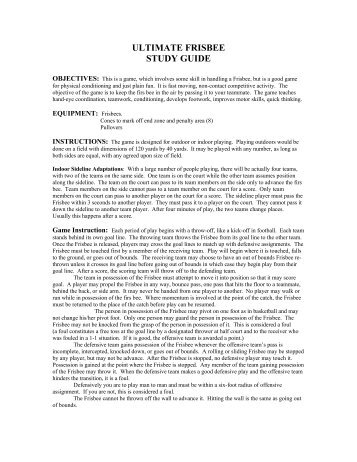 ULTIMATE FRISBEE