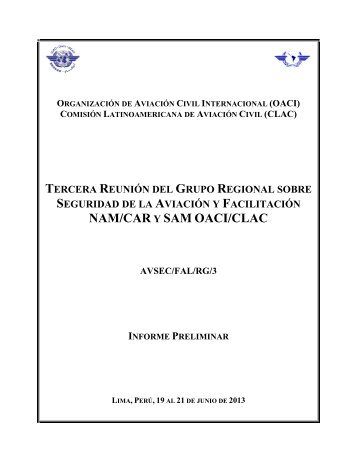 Informe - Comisión Latinoamericana de Aviación Civil - ICAO