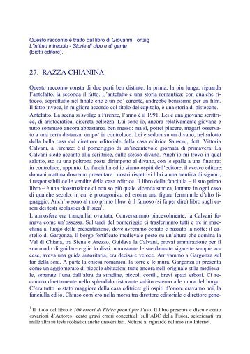 27. RAZZA CHIANINA - Giovanni Tonzig