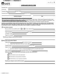 S-800BE Cardholder Dispute Form (Billing Error) - SAFE Credit Union