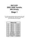 Q415.001 2002~2008 Yamaha 660 Grizzly Stage 1