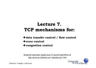 Lecture 7. TCP mechanisms for: - imdea