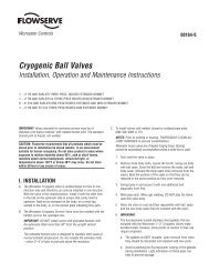 Cryogenic Ball Valves - Flowserve Corporation