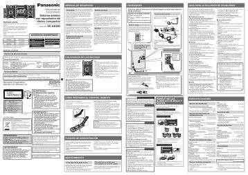 Manual de Usuario - SC-AK280(es) - Panasonic