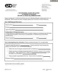 Physician's Release Form - Worker's Compensation