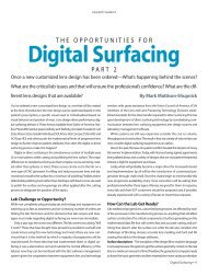 The Opportunities For Digital Surfacing - Part 2