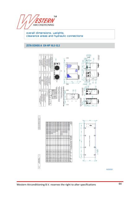 Zeta Echos air/water chillers and heat pumps - Western ...