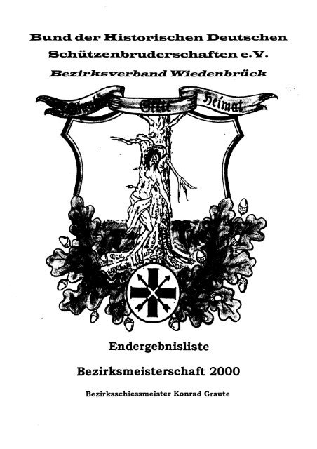 Endergebnisliste Bezirksmeisterschaft 2000