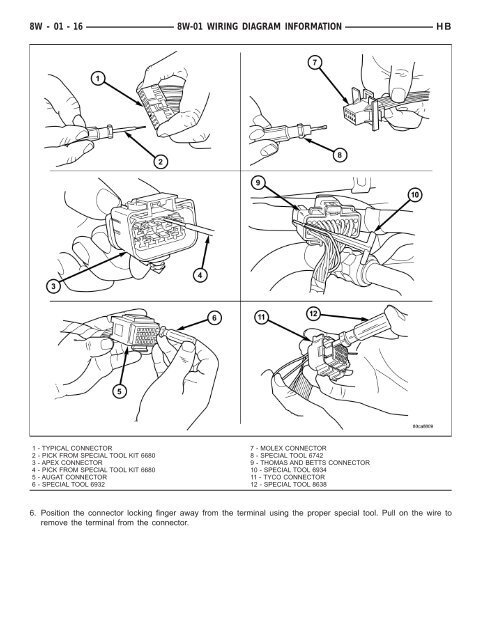 8W-01 WIRING DIAGRAM INFORMATION