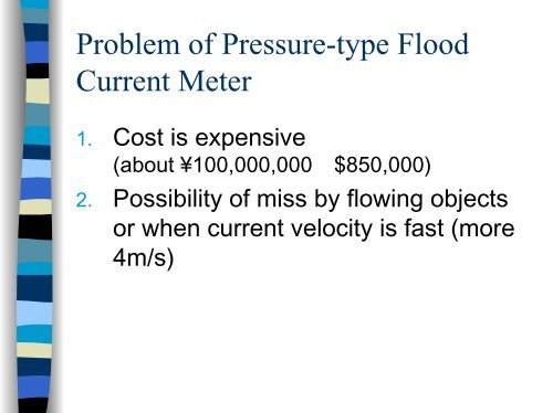 High-water Level River Discharge Measurement Method in Japan