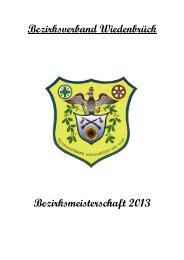 Bezirksverband WiedenbrÃ¼ck Bezirksmeisterschaft 2013