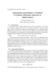 Appoxim-ation and Existence of Solutions to Ordinary Differential ...