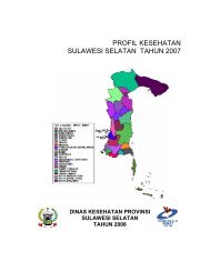 profil kesehatan sulawesi selatan tahun 2007 - DATA DAN ...