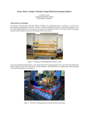 Faster, Better, Cheaper Vibration Testing With Electrodynamic Shakers