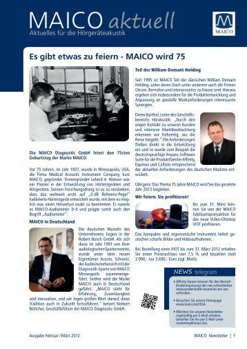 Es gibt etwas zu feiern - MAICO wird 75 - Maico Diagnostics