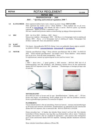 ROTAX REGLEMENT - HL Kart Racing